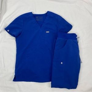 Figs Royal Blue Scrub Set Size XS/P
